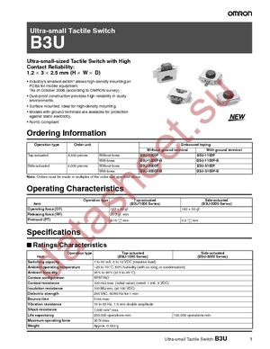 B3U-1000P-B datasheet  